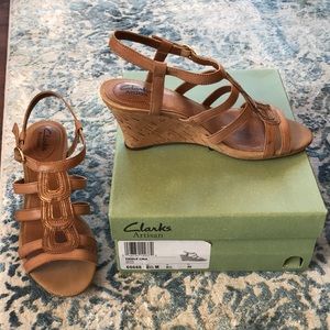 Clarks Artisan wedge sandals